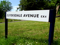 Exeter acupuncture: Turn into Clydesdale Ave.