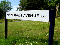Exeter acupuncture: Turn into Clydesdale Ave.