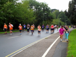 Acupuncture for shin splints: the Great West Run 2013 passing Exeter University.